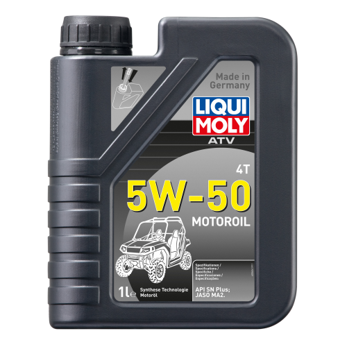 Синтетическое моторное масло для 4-тактных мотоциклов ATV 4T Motoroil 5W-50 - 1 л